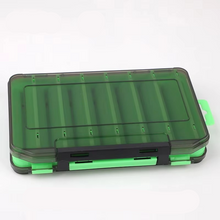Load image into Gallery viewer, Double Sided Waterproof Fishing Tackle Box with U-Shaped Storage and Transparent Design
