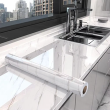 Load image into Gallery viewer, Marble Self Adhesive Waterproof Wallpaper for Bathroom, Kitchen, and Countertops
