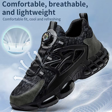 Load image into Gallery viewer, Men's Steel Toe Work Sneakers with Air Cushion and Rotating Fit System
