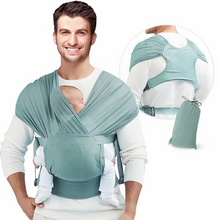 Load image into Gallery viewer, Breathable Lightweight Hands Free Baby Sling Wrap Carrier for Newborns and Infants
