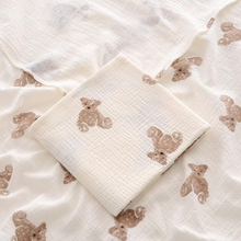 Load image into Gallery viewer, Soft Cotton Muslin Baby Swaddle Blanket for Newborns 39x39in
