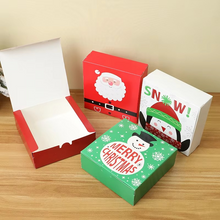 Load image into Gallery viewer, Christmas Gift Boxes Set of 4, Snowman and Santa Claus Cookie and Candy Boxes for Holiday Parties and Home Décor
