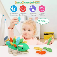 Load image into Gallery viewer, Montessori Dinosaur Fine Motor Skills Learning Toy for Preschoolers
