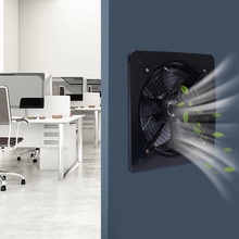 Load image into Gallery viewer, 16" 750W Industrial Axial Exhaust Fan with Square Frame and Low Noise Design

