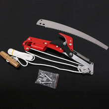 Load image into Gallery viewer, Telescopic Hedge Trimmer with Rope System, SK5 Steel Blade for Fruit Trees and Tall Branches
