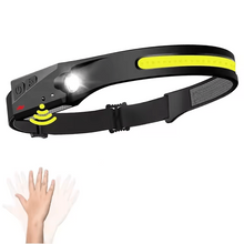 Load image into Gallery viewer, Ultra-Bright LED Rechargeable Headlamp with Motion Sensor Control
