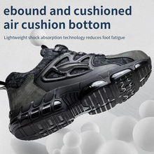 Load image into Gallery viewer, Men's Steel Toe Work Sneakers with Air Cushion and Rotating Fit System

