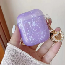 Load image into Gallery viewer, Dreamy Pearl Shell Soft Case with Keychain for AirPods
