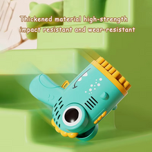 Load image into Gallery viewer, Kids Handheld Bubble Machine - 40-Hole Electric Dinosaur Bubble Blower
