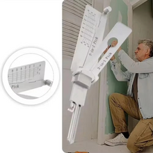 Load image into Gallery viewer, Stainless Steel Key Decoder – 2-in-1 Lock Decoding &amp; Picking Tool for Locksmiths
