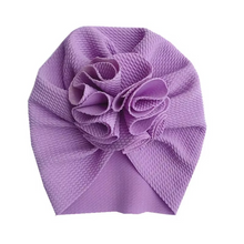 Load image into Gallery viewer, Soft Flower Turban Hat for Baby Girls
