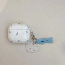 Load image into Gallery viewer, Polka Dot Bow White Protective Earphone Case with Pendant
