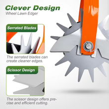 Load image into Gallery viewer, Manual Rotary Lawn Edger, 69 Inch Adjustable Stainless Steel Handle Grass and Weed Trimmer
