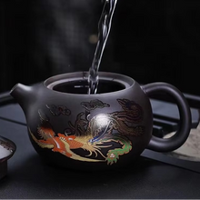 Load image into Gallery viewer, Yixing Purple Clay Teapot with Natural Color Transformation and Fine Mesh Infuser – 6.8 fl oz Capacity

