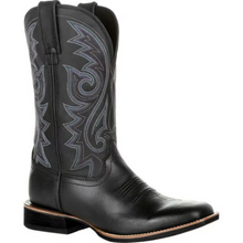 Load image into Gallery viewer, Handmade Leather Mid-Calf Western Cowboy Boots for Men and Women – Black and Brown
