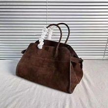 Load image into Gallery viewer, Suede Commuter Tote Bag for Women, Large Capacity Luxury Minimalist Shoulder Tote
