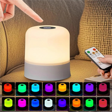 Load image into Gallery viewer, Color Changing Touch Table Lamp With Remote Control For Bedroom Or Living Room
