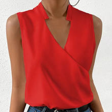 Load image into Gallery viewer, Chic Summer V-neck Sleeveless Printed Blouse for Women

