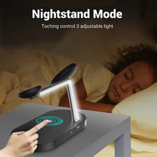 Load image into Gallery viewer, Magnetic 3 in 1 Wireless Charging Station - Fast Charger for iPhone, Apple Watch &amp; AirPods

