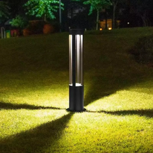 Load image into Gallery viewer, Outdoor LED Bollard Light - Sleek Black Garden Pathway and Lawn Illuminator
