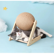Load image into Gallery viewer, Durable Sisal Cat Scratcher Ball - Perfect for Paws
