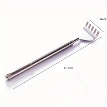 Load image into Gallery viewer, Deluxe Silver Telescopic Back Scratcher, Extendable and Portable Relief Tool
