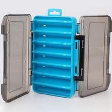 Load image into Gallery viewer, Double Sided Waterproof Fishing Tackle Box with U-Shaped Storage and Transparent Design
