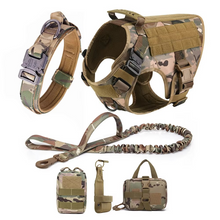 Load image into Gallery viewer, Tactical Dog Harness and Leash Set for Medium and Large Dogs

