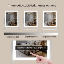 Load image into Gallery viewer, 16 Inch Modern Lighted Makeup Mirror with Smart Touch Control and Adjustable Brightness
