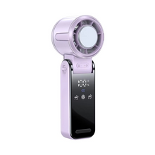 Load image into Gallery viewer, Foldable Turbine Handheld Fan with Integrated Ice Pack

