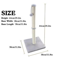 Load image into Gallery viewer, Tall Sisal Cat Scratching Post with Dangling Ball for Indoor Cats and Kittens
