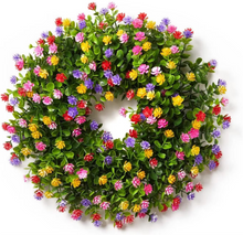 Load image into Gallery viewer, Artificial Floral Wreath for Front Door, Window, and Seasonal Home Decor
