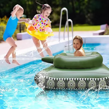 Load image into Gallery viewer, Ultimate Water Battle Inflatable Float with Integrated Water Gun
