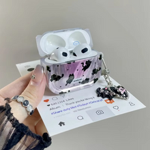 Load image into Gallery viewer, Wireless Earphone Protective Sleeve Black Cat Design Soft Furry Case By Yusha
