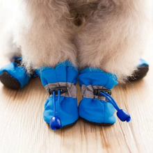 Load image into Gallery viewer, 4-Pack Non-Slip Winter Puppy Booties for Outdoor Protection
