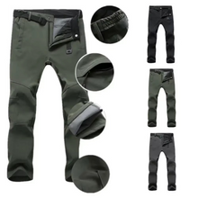 Load image into Gallery viewer, Men's Waterproof Soft Shell Winter Pants for Hiking, Skiing, and Outdoor Adventures

