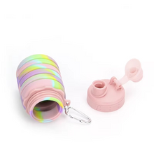 Load image into Gallery viewer, Collapsible Silicone Water Bottle - Portable Folding Travel and Sports Bottle Cup

