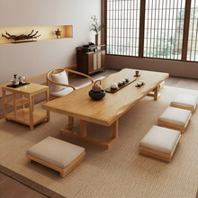Load image into Gallery viewer, Solid Wood Japanese Low Coffee Table for Living Room and Bay Window
