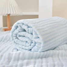 Load image into Gallery viewer, Premium 6-Layer Muslin Cotton &amp; Bamboo Blend Baby Swaddle Blanket
