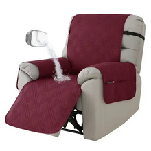 Load image into Gallery viewer, Waterproof Recliner Cover, Anti-Slip Furniture Protector for Pets and Kids, 1 Seater Armchair Slipcover
