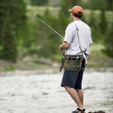 Load image into Gallery viewer, Multi-Pocket Fishing Tackle Bag and Gear Organizer Waist Pack Messenger Handbag
