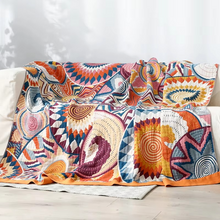 Load image into Gallery viewer, Sunburst Cotton Blanket, Soft 100% Cotton All-Season Throw
