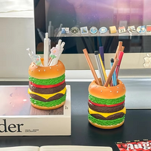 Load image into Gallery viewer, Giant Hamburger Multifunctional Pen Holder and Creative Desk Organizer
