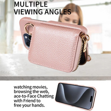 Load image into Gallery viewer, Premium Leather Multi-Function iPhone Case with Anti-Degaussing Protection
