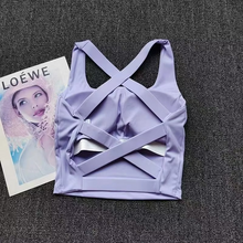 Load image into Gallery viewer, Seamless Sports Bra for Women Push Up Yoga and Running Top

