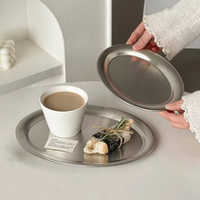 Load image into Gallery viewer, Premium Stainless Steel Oval Dinner Plates for Everyday Meals and Entertaining
