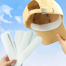 Load image into Gallery viewer, Disposable Hat Sweat Pad – Adjustable Cotton Liner for Caps, Shirts, and Collars
