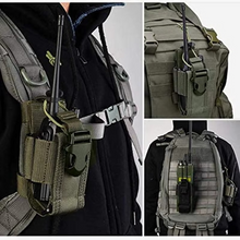 Load image into Gallery viewer, Tactical 600D MOLLE Radio Pouch Walkie Talkie Holder Waist Carry Case
