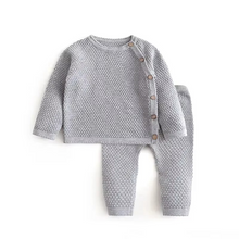 Load image into Gallery viewer, Cozy Knit Baby Sweater and Pants Set for Fall and Winter
