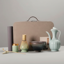 Load image into Gallery viewer, Premium Matcha Tea Essentials Set with Bamboo Tools and Ceramic Bowl
